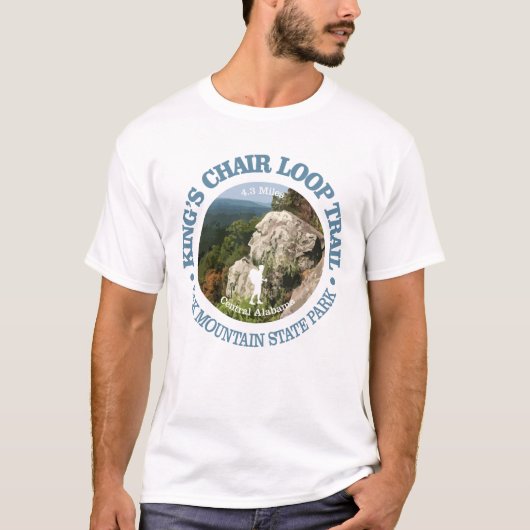 T-shirt Boucle de chaise du roi (rd) (Devant)