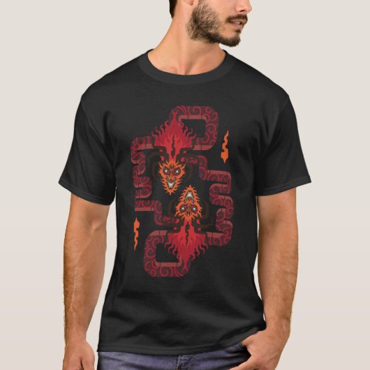 T-shirt Boucle de dragon (Devant)