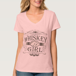 T-shirt Boucle de fille de whiskey