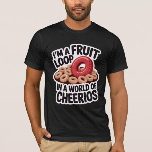 T-shirt Boucle de fruits dans un monde de Cheerios (Devant)