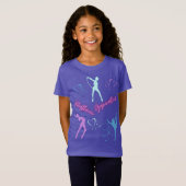 T-Shirt Boucle de gymnastique rythmique, ruban et balle (Devant entier)