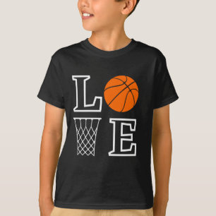 T-shirt Boucles de basket-ball, Lecteur de basket-ball Cad
