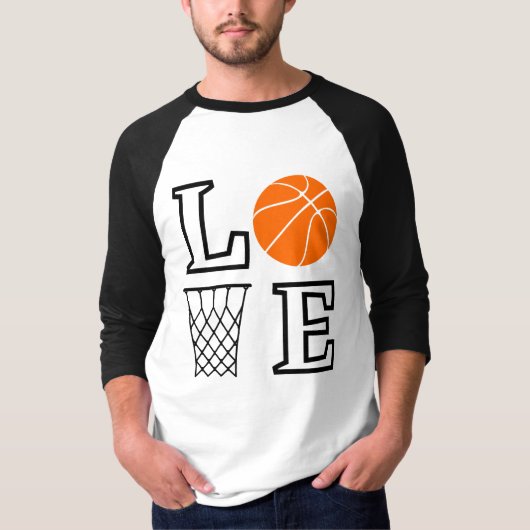 T-shirt Boucles de basket-ball, Lecteur de basket-ball Cad (Devant)