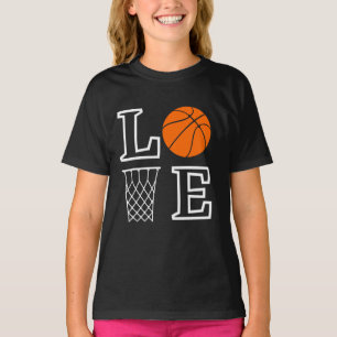 T-shirt Boucles de basket-ball, Lecteur de basket-ball Cad