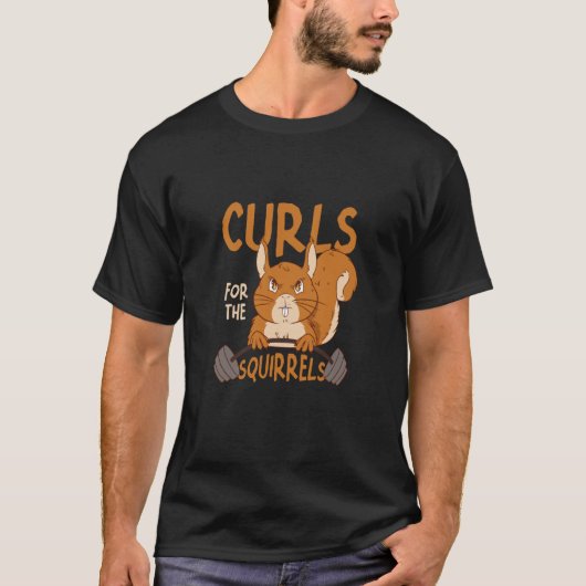 T-shirt Boucles Pour Écureuil Petit Écureuil Animal (Devant)