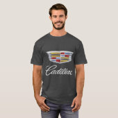 T-shirt Bouclier blanc drôle rétro (Devant entier)