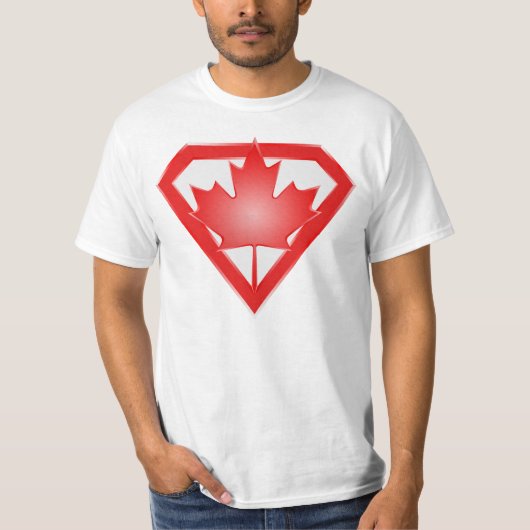 T-shirt Bouclier canadien de héros de drapeau, chemise de (Devant)