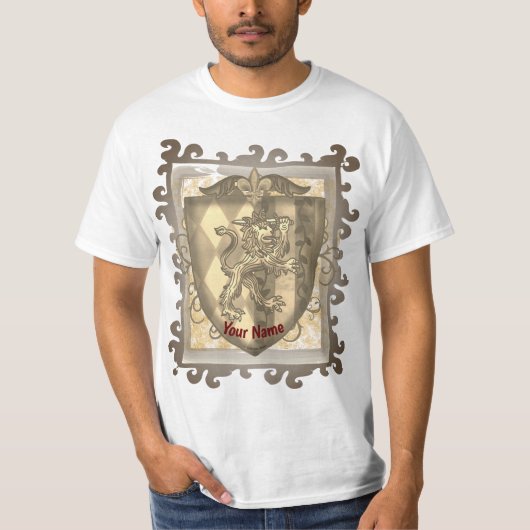 T-shirt Bouclier de crête de lion (Devant)