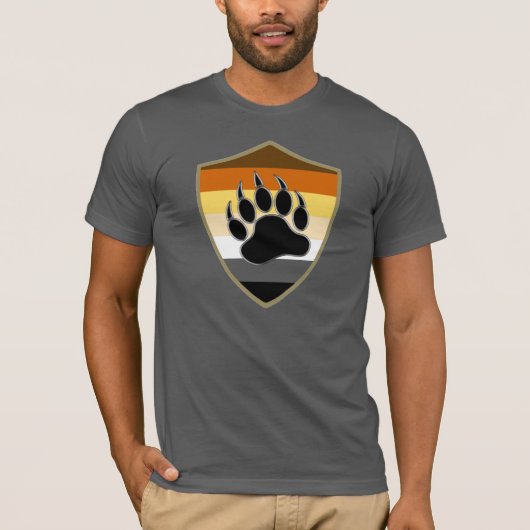 T-shirt Bouclier de fierté d'ours Patte d'ours - Chemise (Devant)
