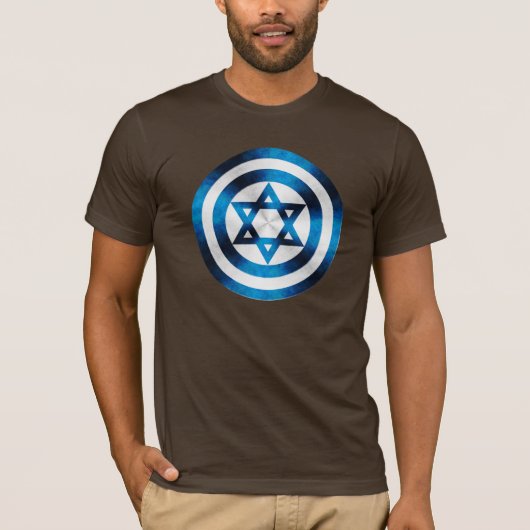 T-shirt Bouclier de héros de capitaine Israël (Devant)