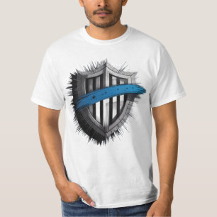 T-shirt Bouclier de la ligne bleue – Honneur, service, pro