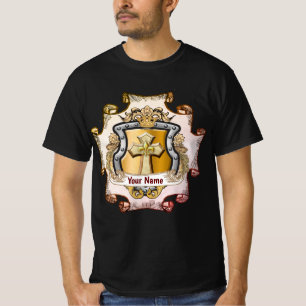 T-shirt Bouclier de nom de famille Cristos Cross