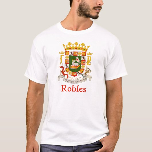 T-shirt Bouclier de Robles Porto Rico (Devant)