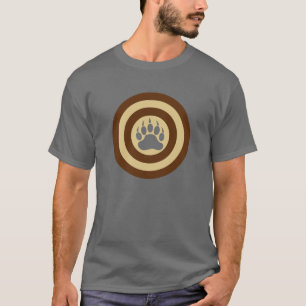 T-shirt Bouclier de super héros Bear Pride Patte d'ours