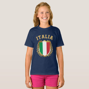 T-shirt Bouclier drapeau Italie/Italie