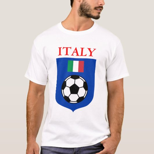 T-shirt Bouclier du football de l'Italie (Devant)