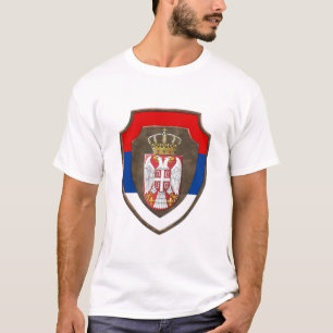 T-shirt Bouclier médiéval serbe  Armoiries de la Serbie no