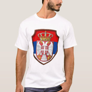 T-shirt Bouclier médiéval serbe Armoiries de Serbie srb 3