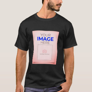 T-shirt Bouclier minimaliste personnalisable "Votre logo i