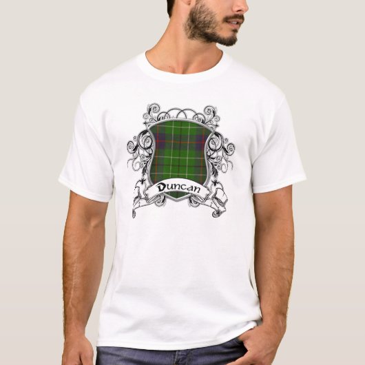 T-shirt Bouclier tartan Duncan (Devant)