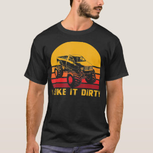 T-shirt Boud Bogging Retro Dirty Muddin Racing