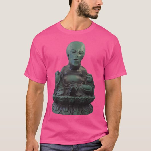 T-shirt Bouddha Alien Ufo (Devant)