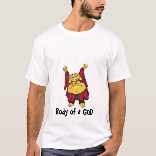 T-shirt Bouddha, Bouddha, corps d'un DIEU (Devant)