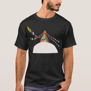 T-shirt Bouddha Boudha Swayambhu cadeau pour le Népal Népa