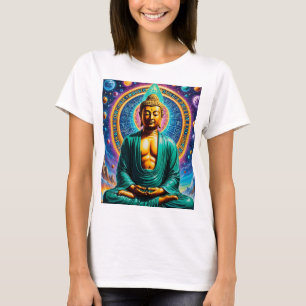 T-shirt Bouddha galactique Lumière cosmique Tee