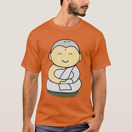 T-shirt Bouddha heureux mignon (Devant)