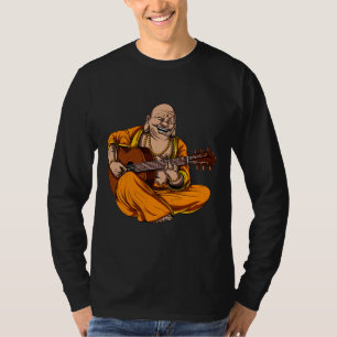 T-shirt Bouddha Jouer de la guitare