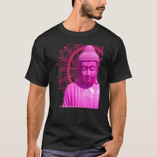 T-shirt Bouddha Pink Mandala Metta Mindful amour gentilles (Devant)