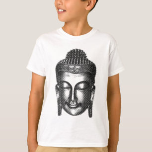 T-shirt Bouddha sourire II - demi-ton noir + vos idées