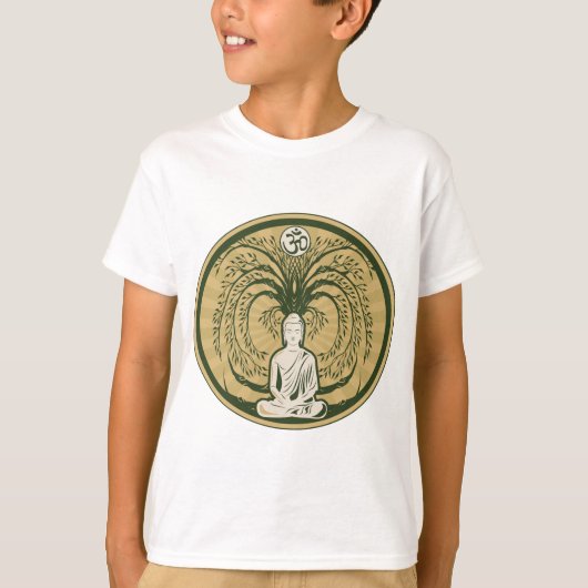 T-shirt Bouddha sous l'arbre de Bodhi (Devant)