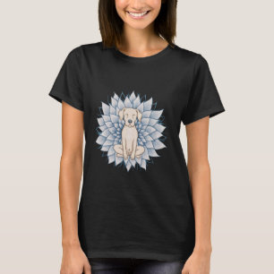 T-shirt Bouddha Yoga Chemise Chien Méditation Lotus Fleur