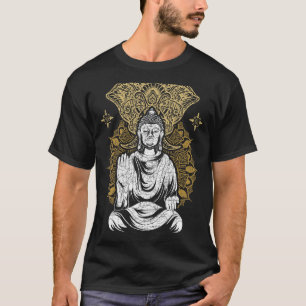T-shirt Bouddhisme zen Mandala Eléphant spirituel bouddhis