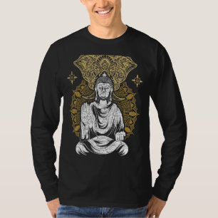 T-shirt Bouddhisme zen Mandala Eléphant spirituel bouddhis