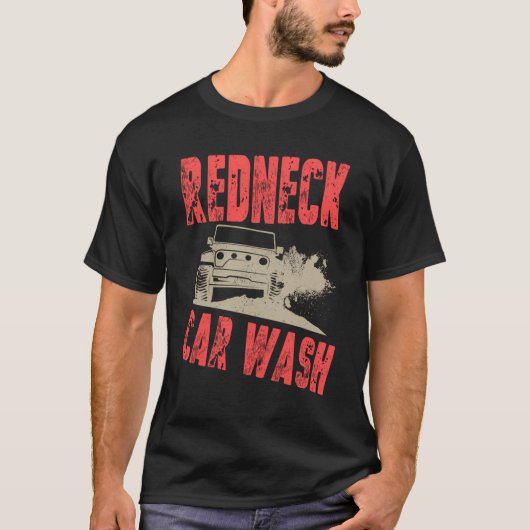T-shirt Boue Bogging Mudding Redneck Laver voiture (Devant)