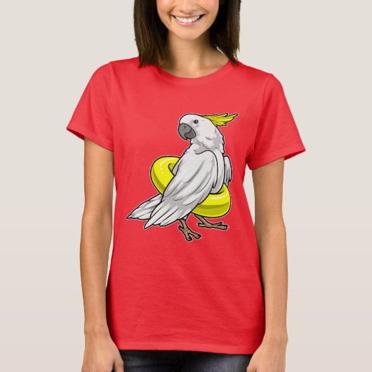 T-shirt Bouée de sauvetage pour perroquet nageant (Devant)
