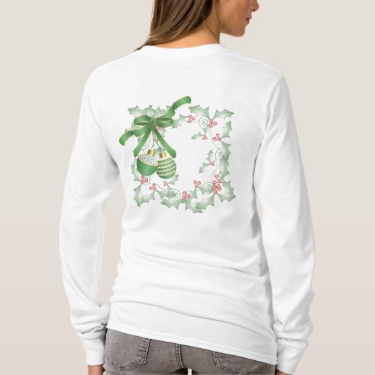 T-shirt Bouges de rose verte Holly (Dos)