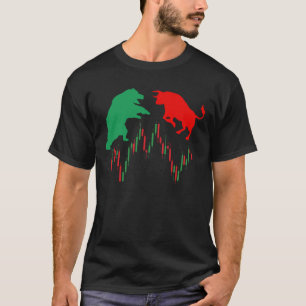 T-shirt Bougie Avec Bullish Et Bearish
