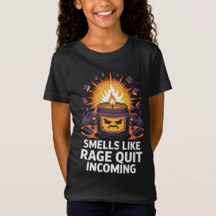 T-Shirt Bougie Cadeau pour Joueur PC Sent comme de la Rage