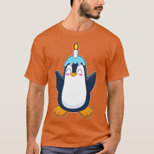 T-shirt Bougie d'anniversaire de Penguin