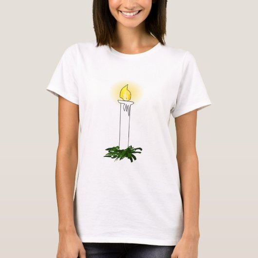 T-shirt Bougie de l'Avent (Devant)