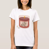 T-shirt Bougie de Magnolia d'automne rustique (Devant)