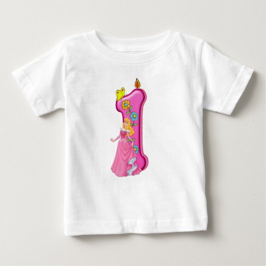 T-Shirt Bougie Première Anniversaire Princesse Flo (Devant)