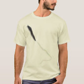 T-SHIRT BOUGIE RÉALISTE. (Devant)