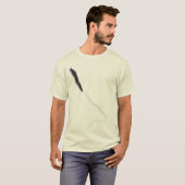 T-SHIRT BOUGIE RÉALISTE. (Devant entier)