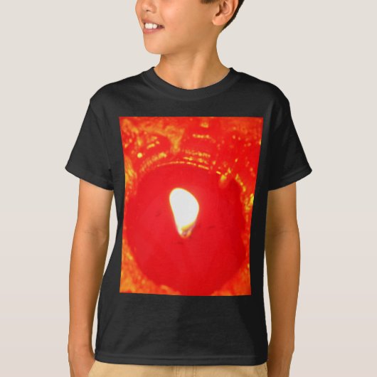 T-shirt Bougie rouge, flamme, Bougie, Amour de Noël (Devant)