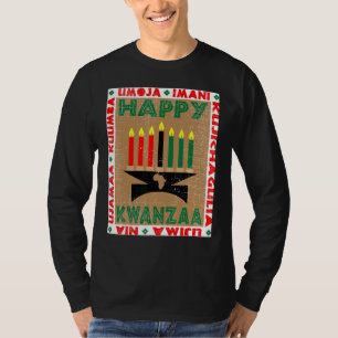 T-shirt Bougies 7 Principes De Kwanzaa